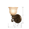 Crystorama - 7401-BU - One Light Wall Sconce - Norwalk - Bronze Umber
