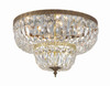 Crystorama - 718-OB-CL-MWP - Four Light Flush Mount - Waltham - Olde Brass
