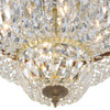 Crystorama - 718-OB-CL-MWP - Four Light Flush Mount - Waltham - Olde Brass