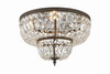 Crystorama - 718-EB-CL-SAQ - Four Light Flush Mount - Ceiling Mount - English Bronze