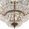 Crystorama - 718-EB-CL-MWP - Four Light Flush Mount - Waltham - English Bronze