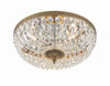 Crystorama - 716-OB-CL-MWP - Three Light Flush Mount - Waltham - Olde Brass