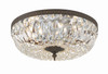 Crystorama - 716-EB-CL-MWP - Three Light Flush Mount - Waltham - English Bronze