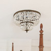 Crystorama - 716-EB-CL-MWP - Three Light Flush Mount - Waltham - English Bronze