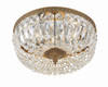 Crystorama - 714-OB-CL-MWP - Three Light Flush Mount - Waltham - Olde Brass