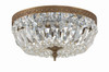 Crystorama - 712-OB-CL-MWP - Three Light Flush Mount - Waltham - Olde Brass