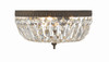 Crystorama - 712-EB-CL-MWP - Three Light Flush Mount - Waltham - English Bronze