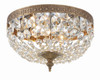 Crystorama - 710-OB-CL-I - Two Light Flush Mount - Waltham - Olde Brass