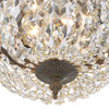 Crystorama - 710-EB-CL-MWP - Two Light Flush Mount - Waltham - English Bronze
