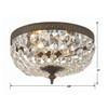 Crystorama - 710-EB-CL-MWP - Two Light Flush Mount - Waltham - English Bronze