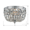 Crystorama - 710-CH-CL-S - Two Light Flush Mount - Ceiling Mount - Polished Chrome