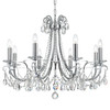 Crystorama - 6828-CH-CL-SAQ - Eight Light Chandelier - Othello - Polished Chrome