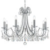 Crystorama - 6828-CH-CL-MWP - Eight Light Chandelier - Othello - Polished Chrome