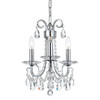 Crystorama - 6823-CH-CL-S - Three Light Mini Chandelier - Othello - Polished Chrome