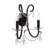 Crystorama - 6822-MK-CL-MWP - Two Light Wall Sconce - Othello - Matte Black