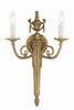 Crystorama - 662-MB - Two Light Wall Sconce - Loxley - Matte Brass