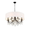 Crystorama - 6628-MK-CL-MWP - Eight Light Chandelier - Othello - Matte Black