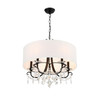 Crystorama - 6625-MK-CL-MWP - Five Light Chandelier - Othello - Matte Black
