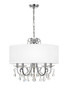 Crystorama - 6625-CH-CL-SAQ - Five Light Chandelier - Othello - Polished Chrome