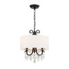 Crystorama - 6623-MK-CL-MWP - Three Light Mini Chandelier - Othello - Matte Black