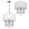 Crystorama - 6623-CH-CL-SAQ - Three Light Mini Chandelier - Othello - Polished Chrome