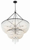 Crystorama - 614-MK - 15 Light Chandelier - Rylee - Matte Black