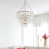 Crystorama - 610-GA - Eight Light Chandelier - Rylee - Antique Gold