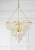 Crystorama - 610-GA - Eight Light Chandelier - Rylee - Antique Gold