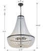 Crystorama - 609-MK - Eight Light Chandelier - Rylee - Matte Black