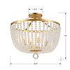 Crystorama - 604-GA_CEILING - Four Light Semi Flush Mount - Rylee - Antique Gold