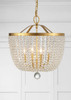 Crystorama - 604-GA - Four Light Chandelier - Rylee - Antique Gold