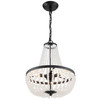 Crystorama - 603-MK - Three Light Chandelier - Rylee - Matte Black