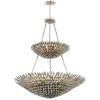 Crystorama - 599-SA - 18 Light Chandelier - Broche - Antique Silver