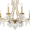 Crystorama - 5938-VG-CL-MWP - Eight Light Chandelier - Cedar - Vibrant Gold