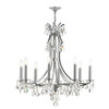 Crystorama - 5938-CH-CL-MWP - Eight Light Chandelier - Cedar - Polished Chrome