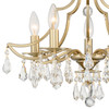 Crystorama - 5930-VG-CL-MWP - Five Light Semi Flush Mount - Cedar - Vibrant Gold