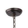 Crystorama - 585-EB-GA - Six Light Chandelier - Luna - English Bronze + Antique Gold