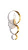 Crystorama - 581-MT-GA - One Light Wall Sconce - Luna - Matte White + Antique Gold