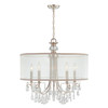 Crystorama - 5625-CH - Five Light Chandelier - Hampton - Polished Chrome