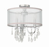 Crystorama - 5623-CH_CEILING - Three Light Semi Flush Mount - Hampton - Polished Chrome