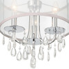 Crystorama - 5623-CH - Three Light Mini Chandelier - Hampton - Polished Chrome