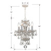 Crystorama - 5534-WW-CL-I - Four Light Mini Chandelier - Welton - Wet White