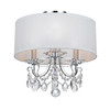 Crystorama - 6623-CH-CL-MWP_CEILING - Three Light Semi Flush Mount - Othello - Polished Chrome