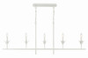 Crystorama - 537-MT - Five Light Chandelier - Broche - Matte White
