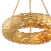 Crystorama - 536-GA_CEILING - Six Light Semi Flush Mount - Broche - Antique Gold