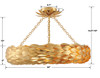 Crystorama - 536-GA_CEILING - Six Light Semi Flush Mount - Broche - Antique Gold