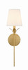 Crystorama - 531-GA - One Light Wall Sconce - Broche - Antique Gold