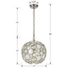 Crystorama - 527-SA - One Light Mini Chandelier - Palla - Antique Silver