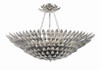 Crystorama - 519-SA_CEILING - Eight Light Semi Flush Mount - Broche - Antique Silver