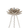 Crystorama - 517-SA - Six Light Chandelier - Broche - Antique Silver